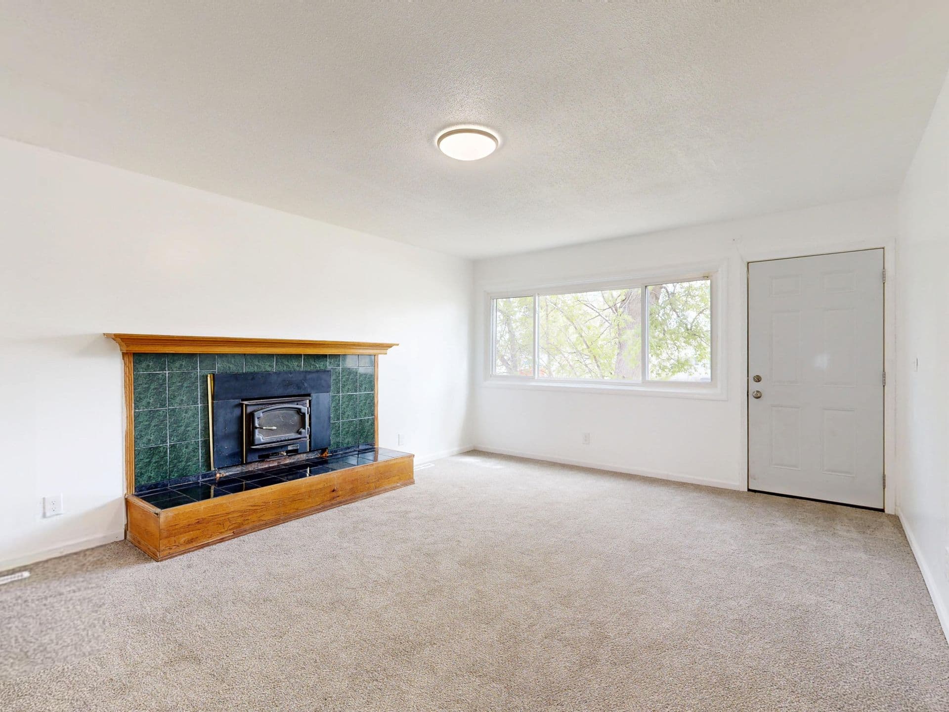 Empty living room after a compassionate probate clearance